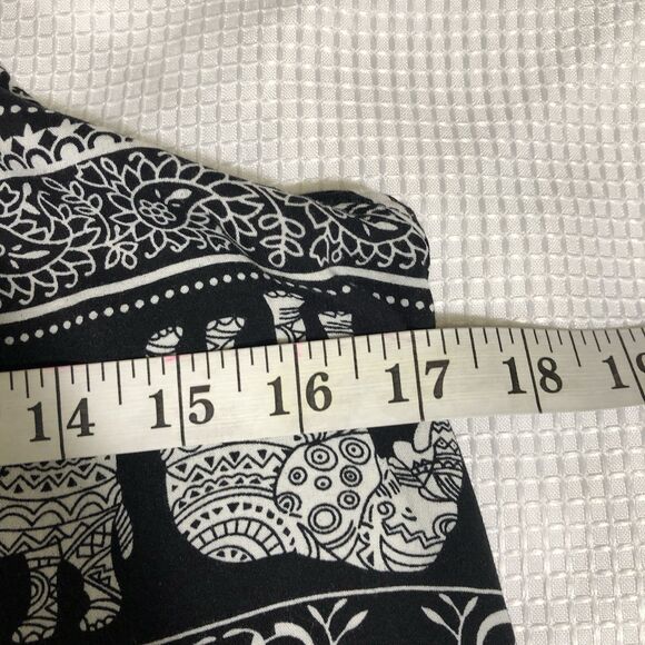 Black Dress elephant Print Women’s Medium M - Picture 3 of 5
